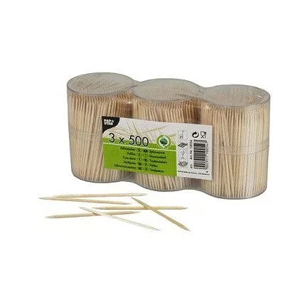 PAPSTAR Zahnstocher braun Holz — image 1