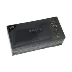 PAPSTAR Servietten 24,0 x 24,0 cm 2-lagig schwarz
