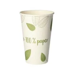 PAPSTAR pure ZERO Einweg-Trinkbecher 8 cm 0,3 l creme