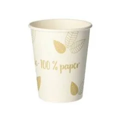 PAPSTAR pure ZERO Einweg-Trinkbecher 8 cm 0,2 l creme