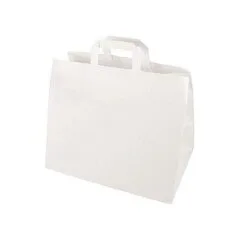 PAPSTAR Papier-Tragetaschen, 32,0 x 27,0 cm, weiß