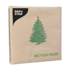 PAPSTAR Servietten Christmastree with Star 20 St.