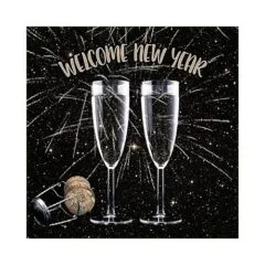 PAPSTAR Servietten Welcome New Year 20 St.