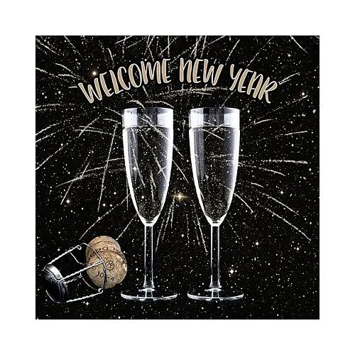 PAPSTAR Servietten Welcome New Year 20 St. — image 1