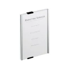DURABLE Türschild 14,9 x 21,05 cm silber