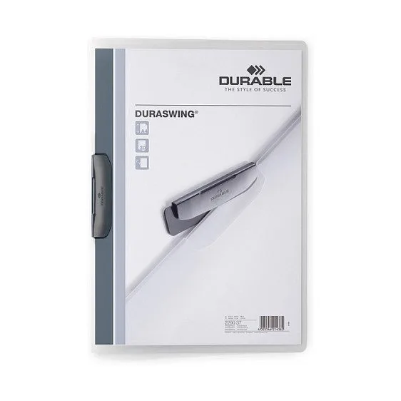 DURABLE Klemm-Mappe Duraswing 30 A4 transparent — image 1
