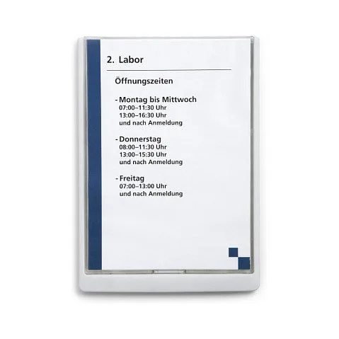 DURABLE Türschild 21,0 x 29,7 cm weiß — image 2