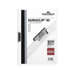 DURABLE Klemmhefter Duraclip DIN A4 weiß
