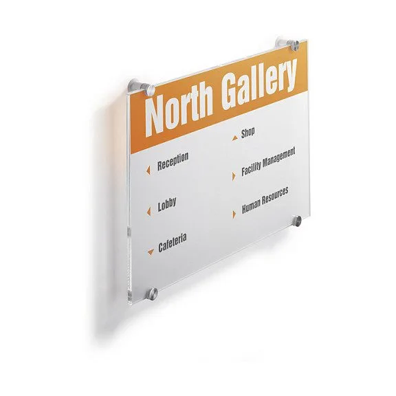 DURABLE Türschild 29,7 x 42,0 cm transparent — image 2