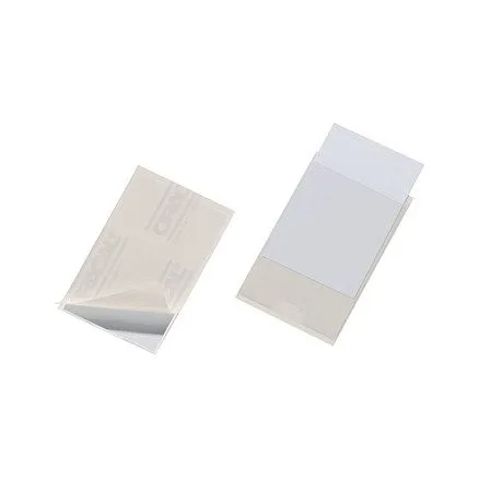 DURABLE Visitenkartentasche selbstklebend transparent — image 1