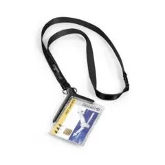 DURABLE Ausweishalter mit Textilband 820758, Textilband, transparent, 10 St.