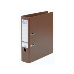 ELBA Ordner smart PP-Papier, Rckenbreite: 80 mm, braun DIN A4, Einband auen PP - innen Papier, Sichttasche mit (10456 BR)
