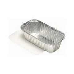 STARPAK Aluschalen mit Deckel 1500 ml silber