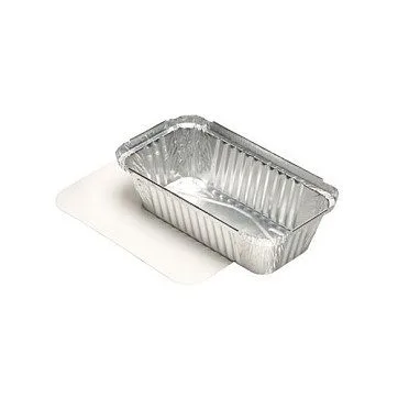 STARPAK Aluschalen mit Deckel 700 ml silber — image 1