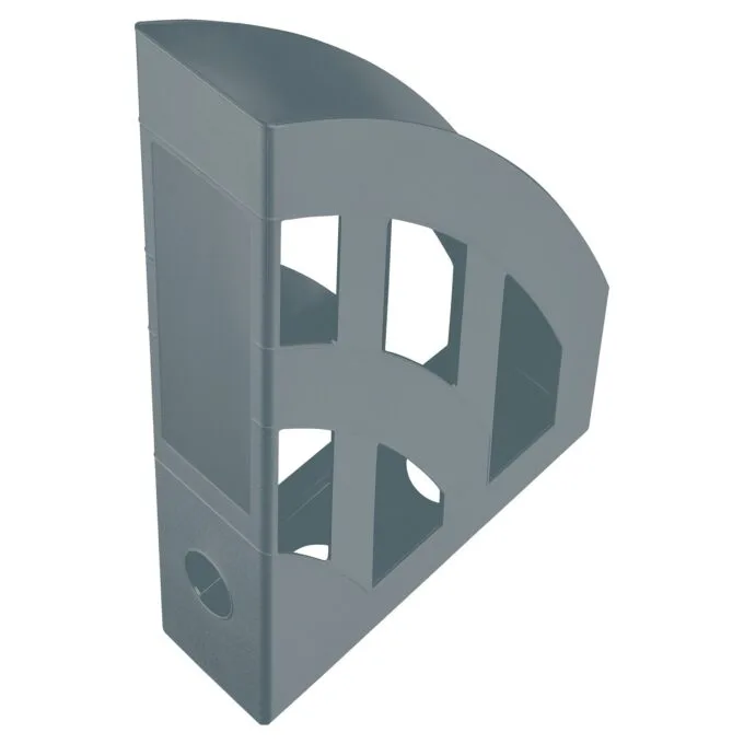 helit Stehsammler recycelter Kunststoff grau , DIN C4 — image 1