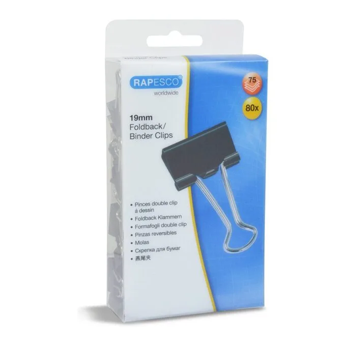 RAPESCO® Foldbackklammern schwarz 1.9 cm — image 2