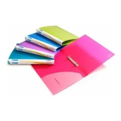 RAPESCO® Ringbücher 2-Ringe DIN A4 2.6 cm grün, blau, pink, violett, hellblau