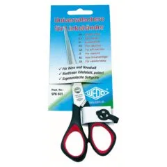 WEDO Linkshänder-Papierschere 16,0 cm - schwarz/rot