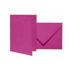 artoz Faltkarten mit Briefumschlägen DIN B6 fuchsia
