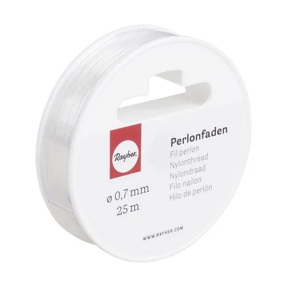 Rayher Perlonfaden 0.7 mm x 25 m transparent — image 1