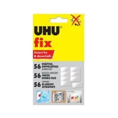 UHU doppelseitige Klebepads 1.2 cm x 1.8 cm weiß