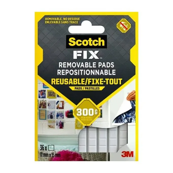 Scotch FIX™ doppelseitige Klebepads, 36 Stück — image 1