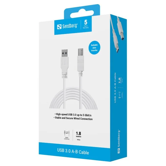 Sandberg USB 3.0 A-B Cable 1.8 M — image 4
