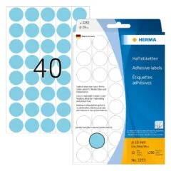 HERMA Klebepunkte Ø 19,0 mm blau