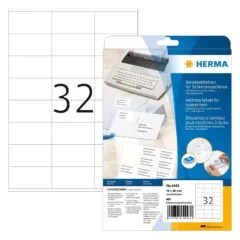 HERMA Adressetiketten 4443 weiß - 480 Stück