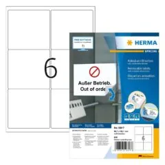 HERMA SPECIAL Adressetiketten weiß 99,1 x 93,1 mm