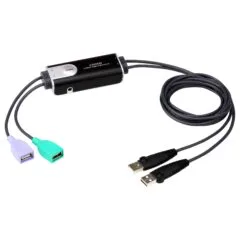 ATEN 2-Port USB Boundless Kabel Tastatur Mausschalter 2x USB