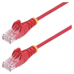 5m Rotes Schlankes CAT6-Ethernet-Kabel Snagless RJ45 LSZH 28AWG Reines Kupfer Patchkabel/Netzwerkkabel