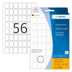HERMA Etiketten Movables 12,0 x 18,0 mm, weiß