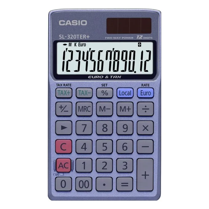 CASIO Taschenrechner SL-320TER+ stahlblau — image 1