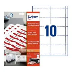 AVERY Zweckform Namensetiketten weiß 90 mm x 54 mm