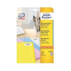 AVERY Zweckform Etiketten L7658-25 weiß 25,4 x 10,0 mm