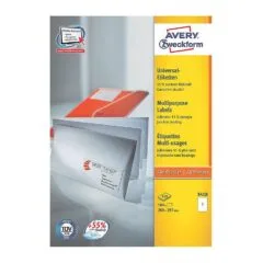 AVERY Zweckform Etiketten 3418 weiß 200,0 x 297,0 mm
