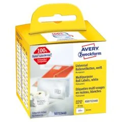 AVERY Zweckform Etikettenrolle für Etikettendrucker AS0722440 weiß, 70,0 x 54,0 mm, 1 x 320 Etiketten