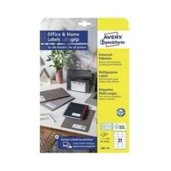 AVERY Zweckform Etiketten 3481-10 weiß 70,0 x 41,0 mm