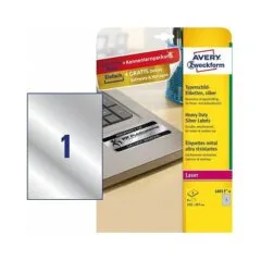 AVERY Zweckform Typenschildetiketten 210,0 x 297,0 mm