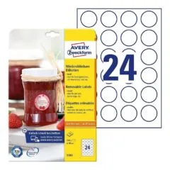 AVERY Zweckform Etiketten 5080 weiß 40,0 x 40,0 mm