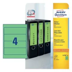 AVERY Zweckform Ordneretiketten 61,0 x 192,0 mm grün