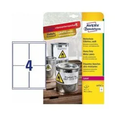 AVERY Zweckform wetterfeste Folienetiketten 99,1 x 139,0 mm