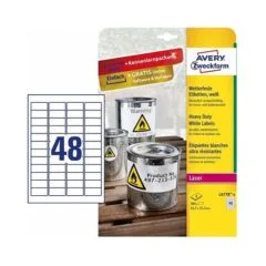 AVERY Zweckform wetterfeste Folienetiketten 45,7 x 21,2 mm