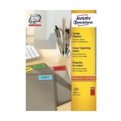 AVERY Zweckform Etiketten 3448 rot 70,0 x 37,0 mm