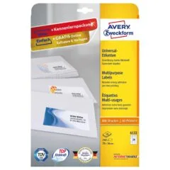 AVERY Zweckform Etiketten 6122 weiß 70,0 x 36,0 mm