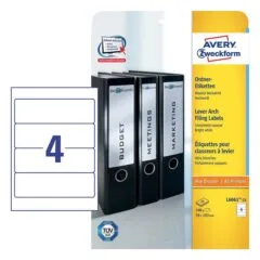 AVERY Zweckform Ordneretiketten L6061-25 weiß - 120 Stück