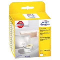 AVERY Zweckform Etikettenrolle für Etikettendrucker AS0722520 weiß, 54,0 x 25,0 mm, 1 x 500 Etiketten