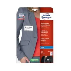 AVERY Zweckform Namensetiketten J4785-20 weiß 80,0 x 50,0 mm