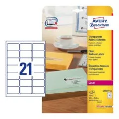 AVERY Zweckform Folien-Adressetiketten 63,5 x 38,1 mm